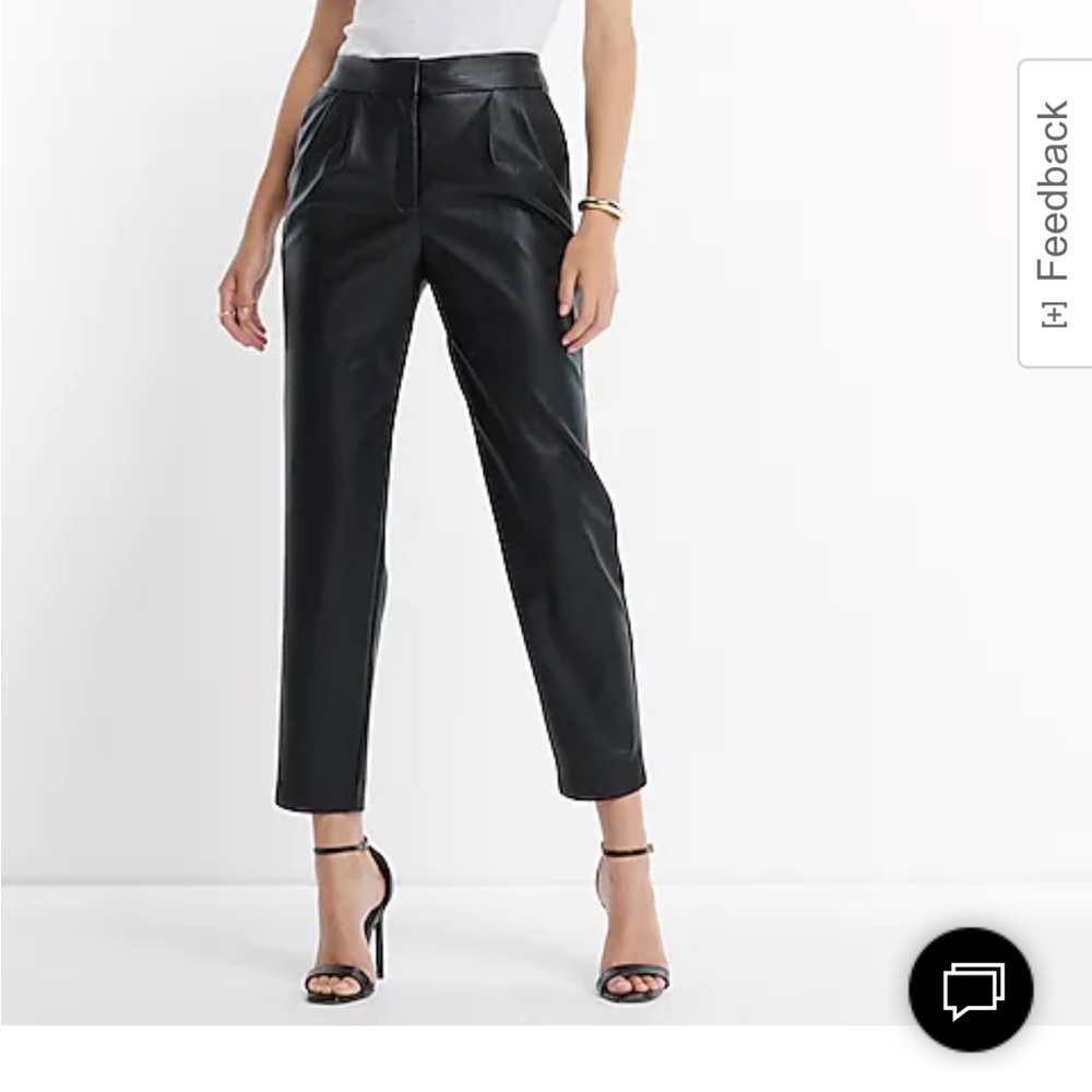 Express NWT high waist faux leather pant.